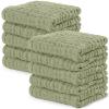 imageComfy Cubs Muslin Baby Washcloths 10 Pack  Soft 6Layer Cotton Wash Cloths for Sensitive Skin  10quotx10quot Large Gentle Absorbent Infant Essentials for Newborn and Toddlers  WhiteSage