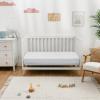 imageComfy Cubs Muslin Bassinet Sheet  100 Soft Cotton Fabric Breathable ampamp Gentle for Babys Sensitive Skin  Universal Fit with Secure Elastic Edging GiftReady Packaging  BlushWhite