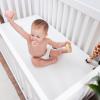 imageComfy Cubs Muslin Bassinet Sheet  100 Soft Cotton Fabric Breathable ampamp Gentle for Babys Sensitive Skin  Universal Fit with Secure Elastic Edging GiftReady Packaging  BlushWhite