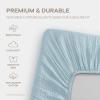 imageComfy Cubs Muslin Bassinet Sheet  100 Soft Cotton Fabric Breathable ampamp Gentle for Babys Sensitive Skin  Universal Fit with Secure Elastic Edging GiftReady Packaging  BlushSky Blue