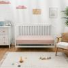 imageComfy Cubs Muslin Bassinet Sheet  100 Soft Cotton Fabric Breathable ampamp Gentle for Babys Sensitive Skin  Universal Fit with Secure Elastic Edging GiftReady Packaging  BlushBlush