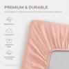 imageComfy Cubs Muslin Bassinet Sheet  100 Soft Cotton Fabric Breathable ampamp Gentle for Babys Sensitive Skin  Universal Fit with Secure Elastic Edging GiftReady Packaging  BlushLace Pink