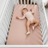 imageComfy Cubs Muslin Bassinet Sheet  100 Soft Cotton Fabric Breathable ampamp Gentle for Babys Sensitive Skin  Universal Fit with Secure Elastic Edging GiftReady Packaging  BlushBlush