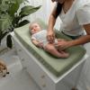 imageComfy Cubs Muslin Bassinet Sheet  100 Soft Cotton Fabric Breathable ampamp Gentle for Babys Sensitive Skin  Universal Fit with Secure Elastic Edging GiftReady Packaging  BlushSage