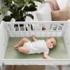 imageComfy Cubs Muslin Bassinet Sheet  100 Soft Cotton Fabric Breathable ampamp Gentle for Babys Sensitive Skin  Universal Fit with Secure Elastic Edging GiftReady Packaging  BlushSage