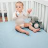 imageComfy Cubs Muslin Bassinet Sheet  100 Soft Cotton Fabric Breathable ampamp Gentle for Babys Sensitive Skin  Universal Fit with Secure Elastic Edging GiftReady Packaging  BlushSky Blue