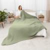imageComfy Cubs Muslin Blanket for Adults Queen 90quot x 90quot  6 Layer Soft Breathable ampamp Lightweight Muslin Adult Blanket  Machine Washable ampamp Designed in The US Bedding for All Seasons  SandSage