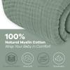 imageComfy Cubs Muslin Blanket for Adults Queen 90quot x 90quot  6 Layer Soft Breathable ampamp Lightweight Muslin Adult Blanket  Machine Washable ampamp Designed in The US Bedding for All Seasons  SandFern