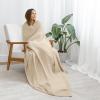 imageComfy Cubs Muslin Blanket for Adults Queen 90quot x 90quot  6 Layer Soft Breathable ampamp Lightweight Muslin Adult Blanket  Machine Washable ampamp Designed in The US Bedding for All Seasons  SandSand