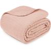 imageComfy Cubs Muslin Blanket for Adults Queen 90quot x 90quot  6 Layer Soft Breathable ampamp Lightweight Muslin Adult Blanket  Machine Washable ampamp Designed in The US Bedding for All Seasons  SandBlush
