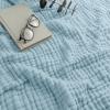 imageComfy Cubs Muslin Blanket for Adults Queen 90quot x 90quot  6 Layer Soft Breathable ampamp Lightweight Muslin Adult Blanket  Machine Washable ampamp Designed in The US Bedding for All Seasons  SandSky Blue