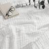 imageComfy Cubs Muslin Blanket for Adults Queen 90quot x 90quot  6 Layer Soft Breathable ampamp Lightweight Muslin Adult Blanket  Machine Washable ampamp Designed in The US Bedding for All Seasons  SandWhite