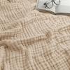 imageComfy Cubs Muslin Blanket for Adults Queen 90quot x 90quot  6 Layer Soft Breathable ampamp Lightweight Muslin Adult Blanket  Machine Washable ampamp Designed in The US Bedding for All Seasons  SandSand