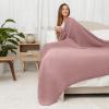 imageComfy Cubs Muslin Blanket for Adults Queen 90quot x 90quot  6 Layer Soft Breathable ampamp Lightweight Muslin Adult Blanket  Machine Washable ampamp Designed in The US Bedding for All Seasons  SandMauve