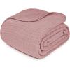 imageComfy Cubs Muslin Blanket for Adults Queen 90quot x 90quot  6 Layer Soft Breathable ampamp Lightweight Muslin Adult Blanket  Machine Washable ampamp Designed in The US Bedding for All Seasons  SandMauve