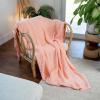 imageComfy Cubs Muslin Blanket for Adults Queen 90quot x 90quot  6 Layer Soft Breathable ampamp Lightweight Muslin Adult Blanket  Machine Washable ampamp Designed in The US Bedding for All Seasons  SandLace Pink