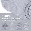 imageComfy Cubs Muslin Blanket for Adults Queen 90quot x 90quot  6 Layer Soft Breathable ampamp Lightweight Muslin Adult Blanket  Machine Washable ampamp Designed in The US Bedding for All Seasons  SandHeather
