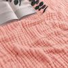 imageComfy Cubs Muslin Blanket for Adults Queen 90quot x 90quot  6 Layer Soft Breathable ampamp Lightweight Muslin Adult Blanket  Machine Washable ampamp Designed in The US Bedding for All Seasons  SandLace Pink