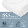 imageComfy Cubs Muslin Blanket for Adults Queen 90quot x 90quot  6 Layer Soft Breathable ampamp Lightweight Muslin Adult Blanket  Machine Washable ampamp Designed in The US Bedding for All Seasons  SandWhite