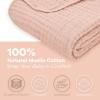 imageComfy Cubs Muslin Blanket for Adults Queen 90quot x 90quot  6 Layer Soft Breathable ampamp Lightweight Muslin Adult Blanket  Machine Washable ampamp Designed in The US Bedding for All Seasons  SandBlush