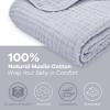 imageComfy Cubs Muslin Blanket for Adults Queen 90quot x 90quot  6 Layer Soft Breathable ampamp Lightweight Muslin Adult Blanket  Machine Washable ampamp Designed in The US Bedding for All Seasons  SandHeather