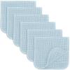 imageComfy Cubs Muslin Burp Cloths 20quot x 10quot Pack of 10  Large 6Layer Ultra Absorbent 100 Cotton for Baby Drool and Messes  Soft Safe ampamp Gentle Baby Burp Cloths for Boys ampamp Girls  BlushSky Blue