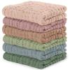 imageComfy Cubs Muslin Burp Cloths 20quot x 10quot Pack of 10  Large 6Layer Ultra Absorbent 100 Cotton for Baby Drool and Messes  Soft Safe ampamp Gentle Baby Burp Cloths for Boys ampamp Girls  BlushMulticolor