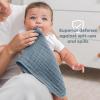imageComfy Cubs Muslin Burp Cloths 20quot x 10quot Pack of 10  Large 6Layer Ultra Absorbent 100 Cotton for Baby Drool and Messes  Soft Safe ampamp Gentle Baby Burp Cloths for Boys ampamp Girls  BlushPacific Blue