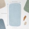 imageComfy Cubs Muslin Burp Cloths 20quot x 10quot Pack of 10  Large 6Layer Ultra Absorbent 100 Cotton for Baby Drool and Messes  Soft Safe ampamp Gentle Baby Burp Cloths for Boys ampamp Girls  BlushSky Blue