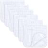imageComfy Cubs Muslin Burp Cloths 20quot x 10quot Pack of 10  Large 6Layer Ultra Absorbent 100 Cotton for Baby Drool and Messes  Soft Safe ampamp Gentle Baby Burp Cloths for Boys ampamp Girls  BlushWhite