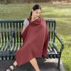 imageComfy Cubs Muslin Nursing Cover  100 Muslin Breastfeeding Cover for Moms  Soft ampamp Breathable Baby Nursing Scarf with Adjustable Neck Strap  Portable Lightweight ampamp Privacy Coverage  WineWine