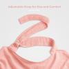 imageComfy Cubs Muslin Nursing Cover  100 Muslin Breastfeeding Cover for Moms  Soft ampamp Breathable Baby Nursing Scarf with Adjustable Neck Strap  Portable Lightweight ampamp Privacy Coverage  WineLace Pink