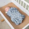imageComfy Cubs Muslin Swaddle Blankets Pack of 4 47 x 47 Inches Soft Cotton Baby Blanket Set Large Multipurpose Swaddling Wraps for Newborns  SelfSoothing Swaddle  Sun Rainbow Rain DoodleBlue Raindrops