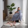 imageComfy Cubs Muslin Swaddle Blankets Pack of 4 47 x 47 Inches Soft Cotton Baby Blanket Set Large Multipurpose Swaddling Wraps for Newborns  SelfSoothing Swaddle  Sun Rainbow Rain DoodleSage  Pacific Blue  Fern neptune