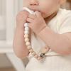 imageComfy Cubs Pacifier Clips 2 Pack  100 Food Grade Silicone Baby Pacifier Clips BPA ampamp PVC Free  CPSIA Certified Lightweight and Flexible Baby Gifts  Beige ampamp Light BeigeBeige  Light Beige  and White