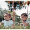 imageComfy Cubs Pacifier Clips 2 Pack  100 Food Grade Silicone Baby Pacifier Clips BPA ampamp PVC Free  CPSIA Certified Lightweight and Flexible Baby Gifts  Beige ampamp Light BeigeSky Blue