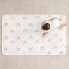 imageComfy Cubs Rectangle Kids Play Mat  Medium 48 x 72 inches Soft Quilted Baby Floor Mat with NonSlip Bottom  Plush Design for Toddlers Playtime and Relaxation  Comfortable and Durable  FernRainbow