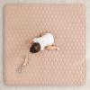 imageComfy Cubs Rectangle Kids Play Mat  Medium 48 x 72 inches Soft Quilted Baby Floor Mat with NonSlip Bottom  Plush Design for Toddlers Playtime and Relaxation  Comfortable and Durable  FernBlush