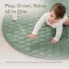 imageComfy Cubs Rectangle Kids Play Mat  Medium 48 x 72 inches Soft Quilted Baby Floor Mat with NonSlip Bottom  Plush Design for Toddlers Playtime and Relaxation  Comfortable and Durable  FernFern