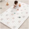imageComfy Cubs Rectangle Kids Play Mat  Medium 48 x 72 inches Soft Quilted Baby Floor Mat with NonSlip Bottom  Plush Design for Toddlers Playtime and Relaxation  Comfortable and Durable  FernRainbow