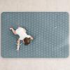 imageComfy Cubs Rectangle Kids Play Mat  Medium 48 x 72 inches Soft Quilted Baby Floor Mat with NonSlip Bottom  Plush Design for Toddlers Playtime and Relaxation  Comfortable and Durable  FernPacific Blue