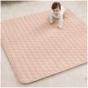 imageComfy Cubs Rectangle Kids Play Mat  Medium 48 x 72 inches Soft Quilted Baby Floor Mat with NonSlip Bottom  Plush Design for Toddlers Playtime and Relaxation  Comfortable and Durable  FernBlush