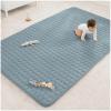 imageComfy Cubs Rectangle Kids Play Mat  Medium 48 x 72 inches Soft Quilted Baby Floor Mat with NonSlip Bottom  Plush Design for Toddlers Playtime and Relaxation  Comfortable and Durable  FernPacific Blue