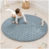 imageComfy Cubs Rectangle Kids Play Mat  Medium 48 x 72 inches Soft Quilted Baby Floor Mat with NonSlip Bottom  Plush Design for Toddlers Playtime and Relaxation  Comfortable and Durable  FernPacific Blue