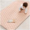 imageComfy Cubs Rectangle Kids Play Mat  Medium 48 x 72 inches Soft Quilted Baby Floor Mat with NonSlip Bottom  Plush Design for Toddlers Playtime and Relaxation  Comfortable and Durable  FernBlush