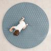 imageComfy Cubs Rectangle Kids Play Mat  Medium 48 x 72 inches Soft Quilted Baby Floor Mat with NonSlip Bottom  Plush Design for Toddlers Playtime and Relaxation  Comfortable and Durable  FernPacific Blue