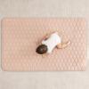 imageComfy Cubs Rectangle Kids Play Mat  Medium 48 x 72 inches Soft Quilted Baby Floor Mat with NonSlip Bottom  Plush Design for Toddlers Playtime and Relaxation  Comfortable and Durable  FernBlush