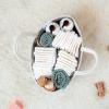 imageComfy Cubs Rope Diaper Caddy Organizer 85quot x 15quot x 8quot  Large Baby Diaper Basket with 3 Spacious Compartments  Stylish Cotton Baby Caddy Organizer for Diapers Wipes ampamp Essentials  BlushPacific Blue