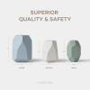 imageComfy Cubs Stacking Rocks 36 Pieces 36 Months Educational Toddler Stacking Blocks Promotes Imagination Balance ampamp Fine Motor Skills  Wooden Rocks Sensory Toys Gift for Kid Neutral PackBoy Pack