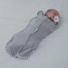 imageComfy Cubs Swaddle Blanket Baby Girl Boy Easy Zipper Wrap 2 Pack Newborn Infant Sleep Sack Small 03 Months BlueGrey
